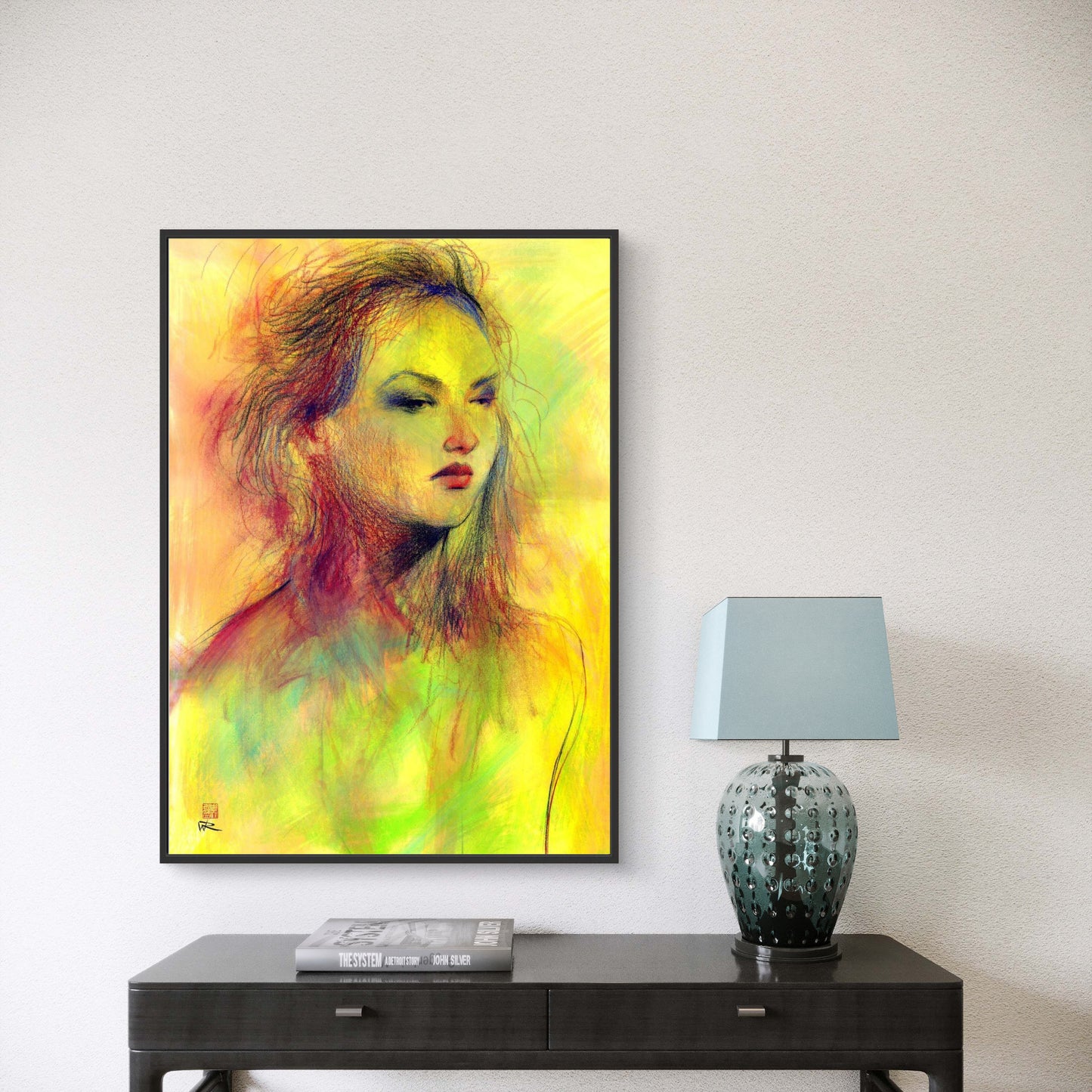Dusky eyed beauty - Canvas art print