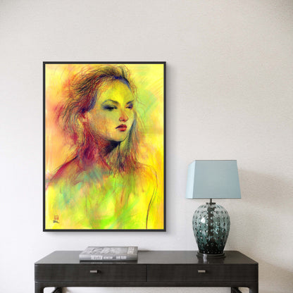 Dusky eyed beauty - Canvas art print
