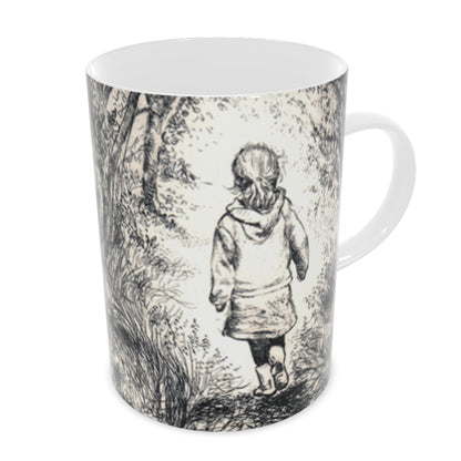 Bluebell wood - Edition 2 - Sepia - Bone china mug