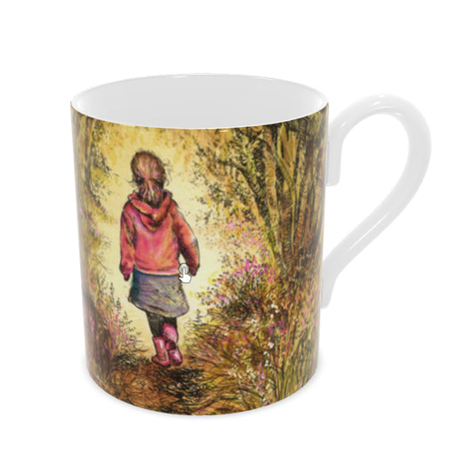 Bluebell wood - Edition 3 - Autumn - Bone china mug