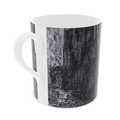Bluebell wood - Edition 4 - In to the light - Bone china mug