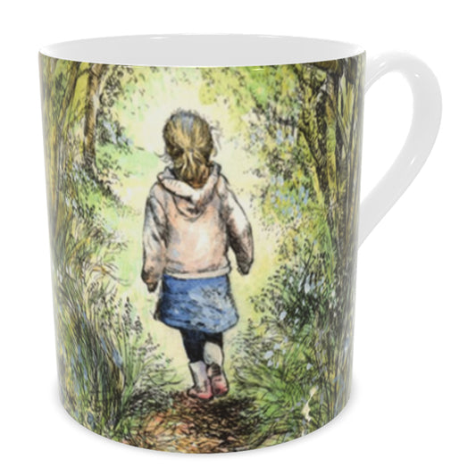Bluebell wood - Edition 7 - Bluebells in bloom - Bone china mug