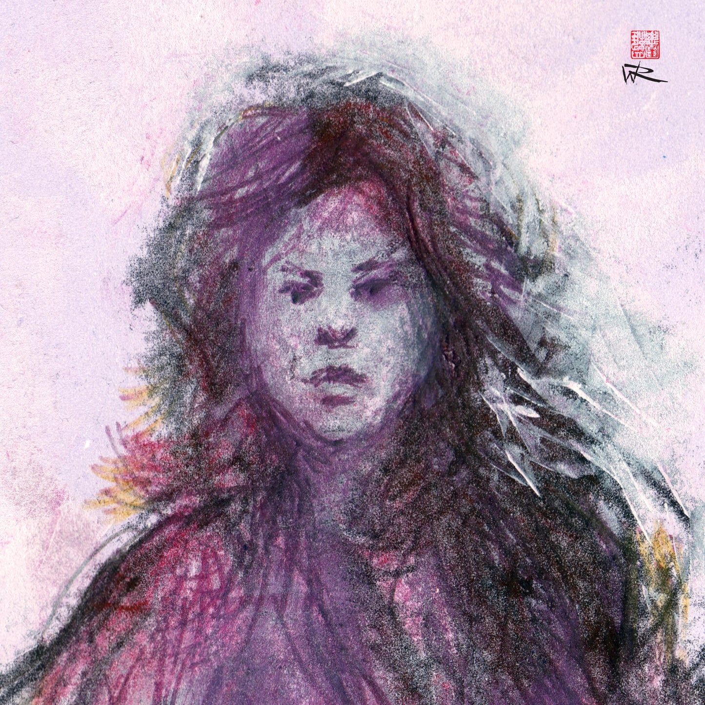 Ellipsis fashion monoprint - Paper print