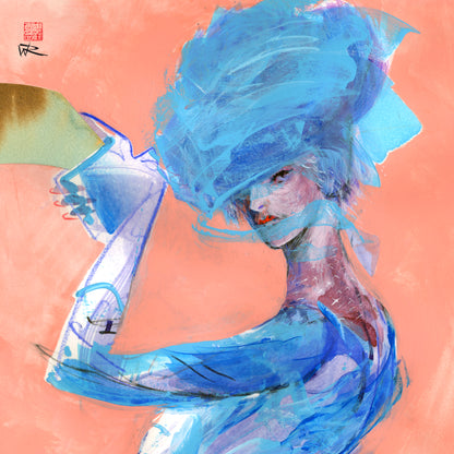 Fashionable curves - Canvas print