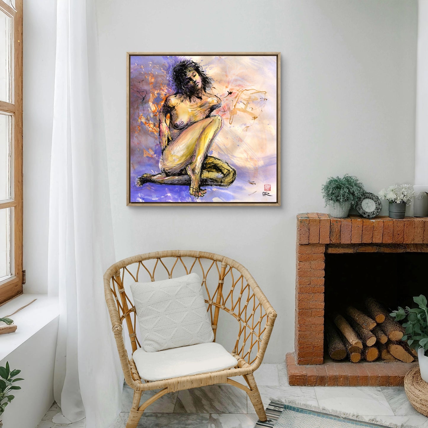 Figure from abstraction - Original painting