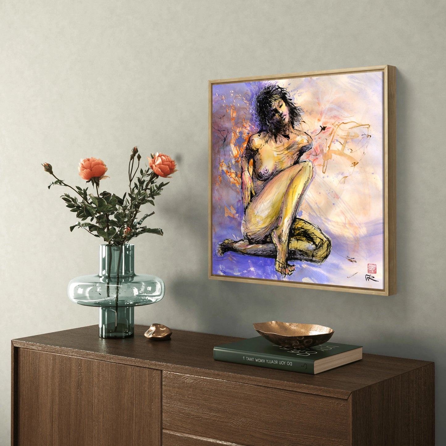 Figure from abstraction - Original painting