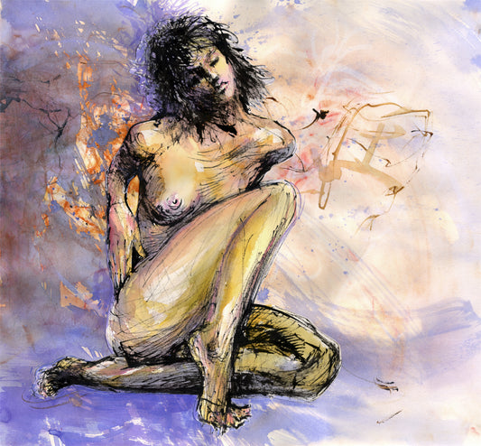 Figure from abstraction - Original painting