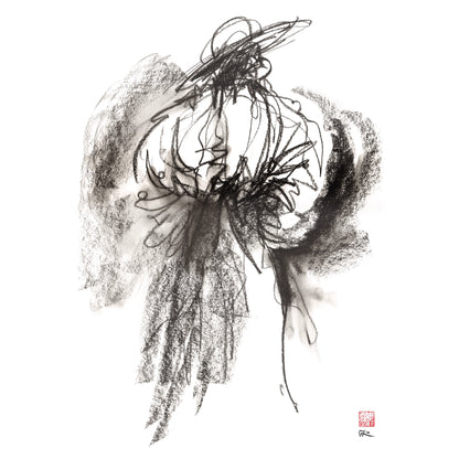 Flamenco hat - Canvas art print
