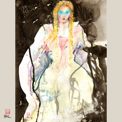 Galliano Goldilocks fashion - Paper print