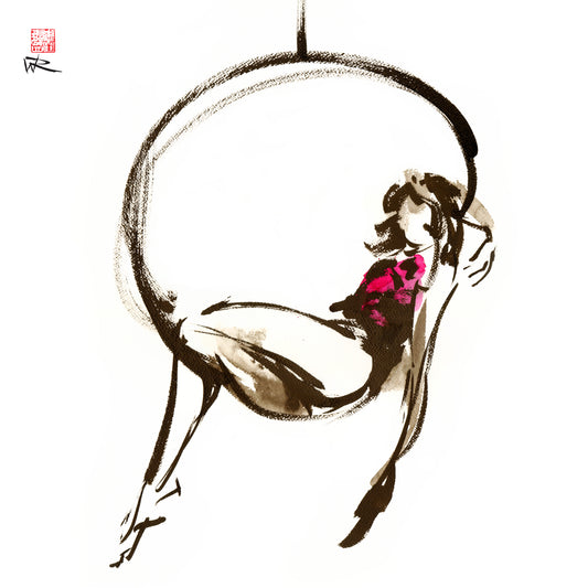 Hanging out - Paper print