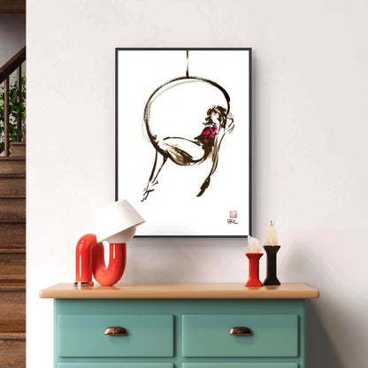 Hanging out - Print on fine art paper