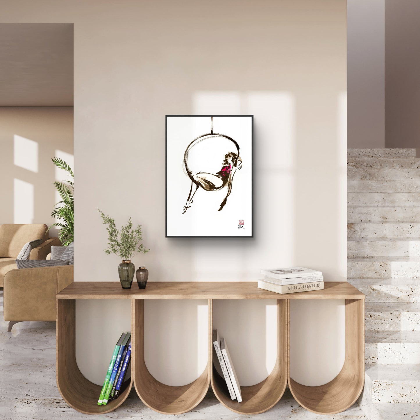 Hanging out - Print on fine art paper