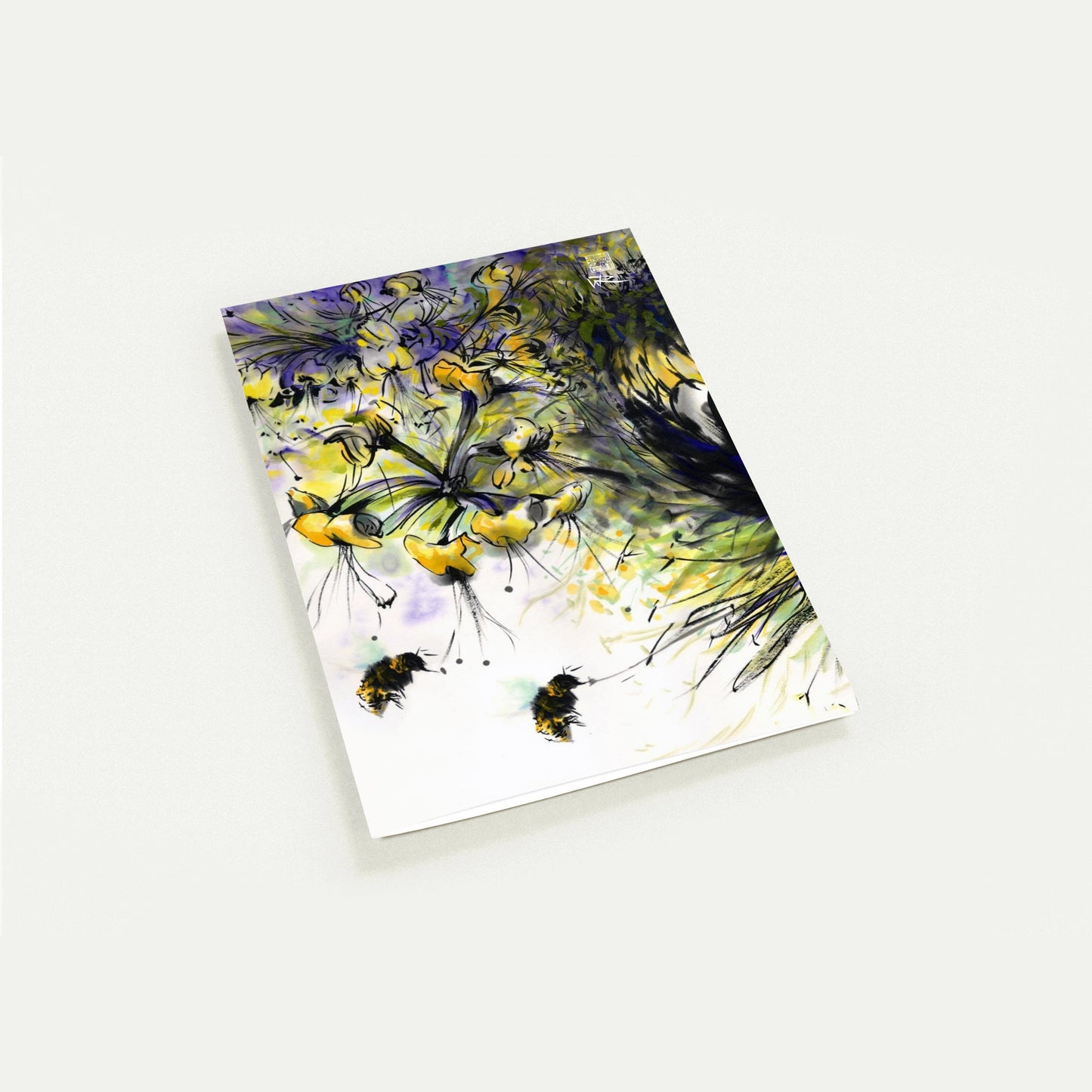 Honeysuckle and bees - Pack of 10 greeting cards