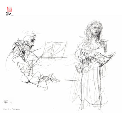 James and Cassandra - Original drawing