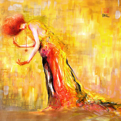 Klimt recycled fashion - Canvas print