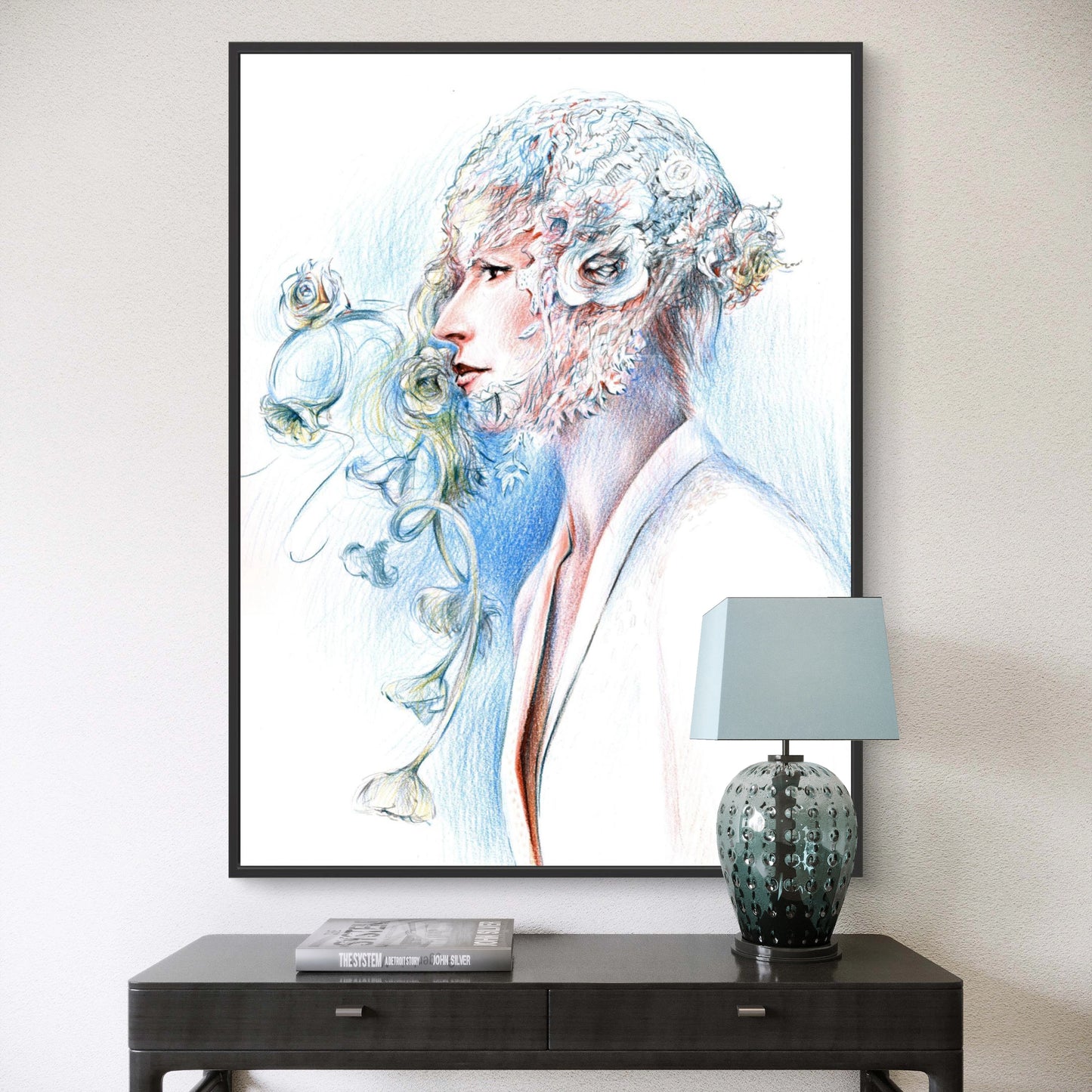 Lace hat - Canvas art print