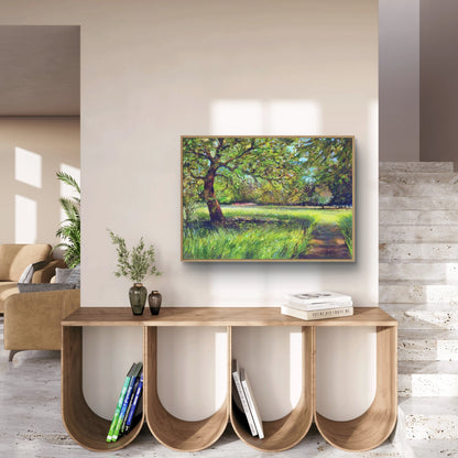 Light through the trees - Canvas art print