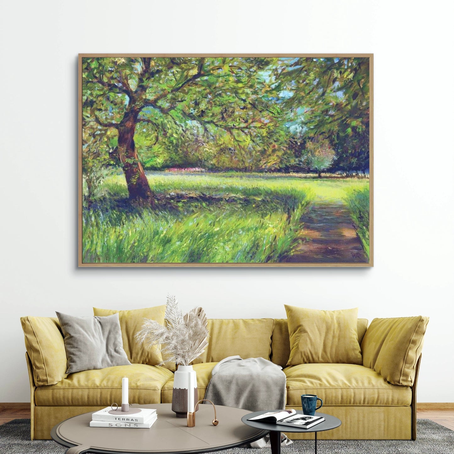 Light through the trees - Canvas art print