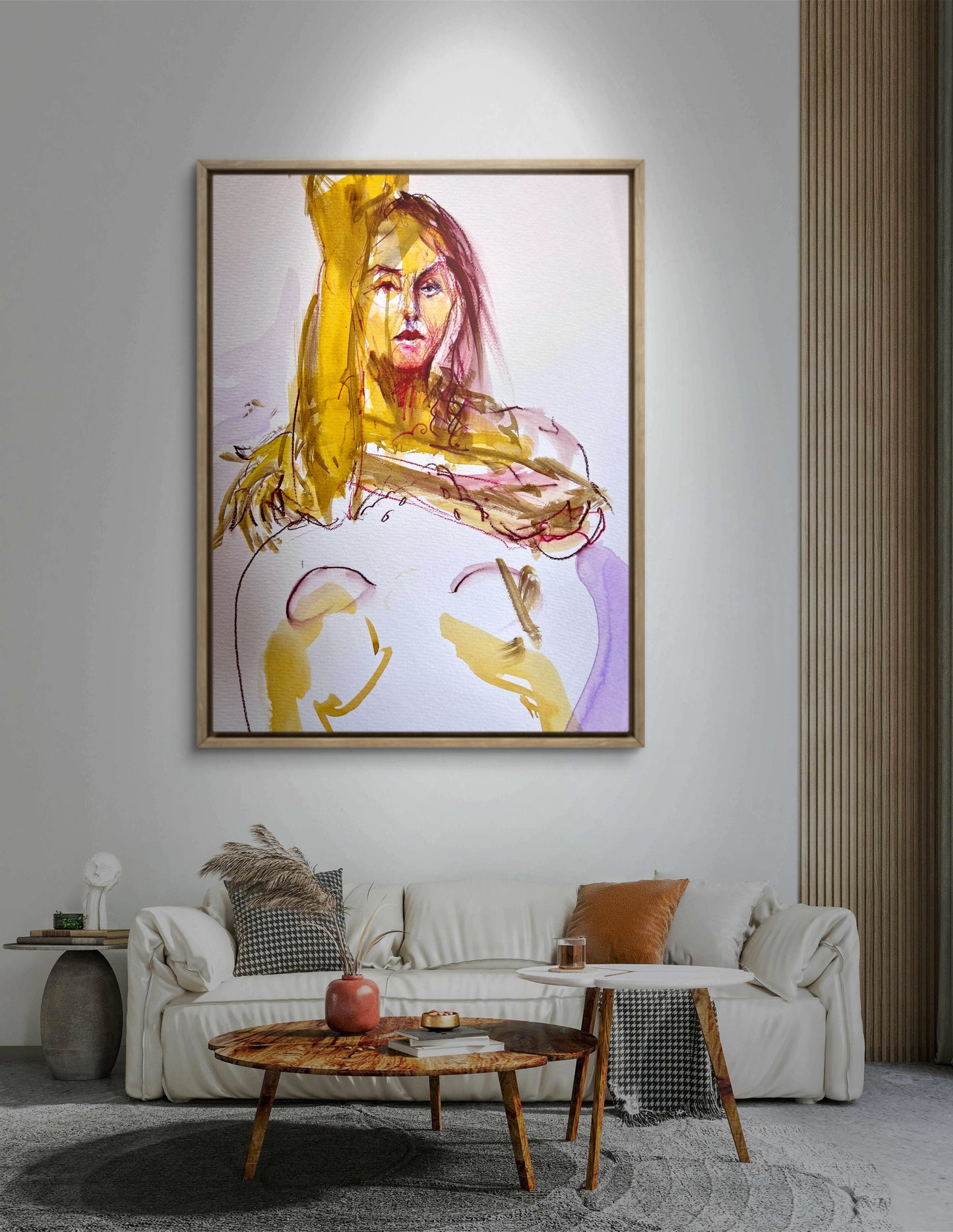 Manko seated - canvas print