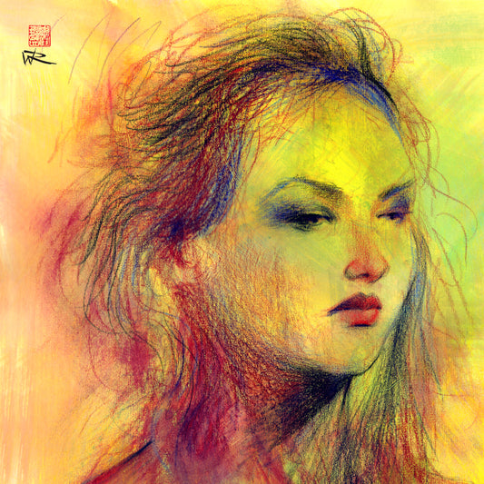 Dusky eyed beauty - Canvas art print