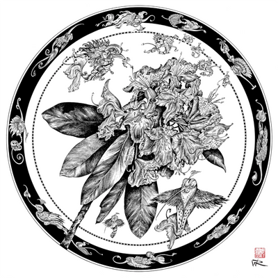 Metaflora Rhododendrons edition 1 - Ceramic Coasters