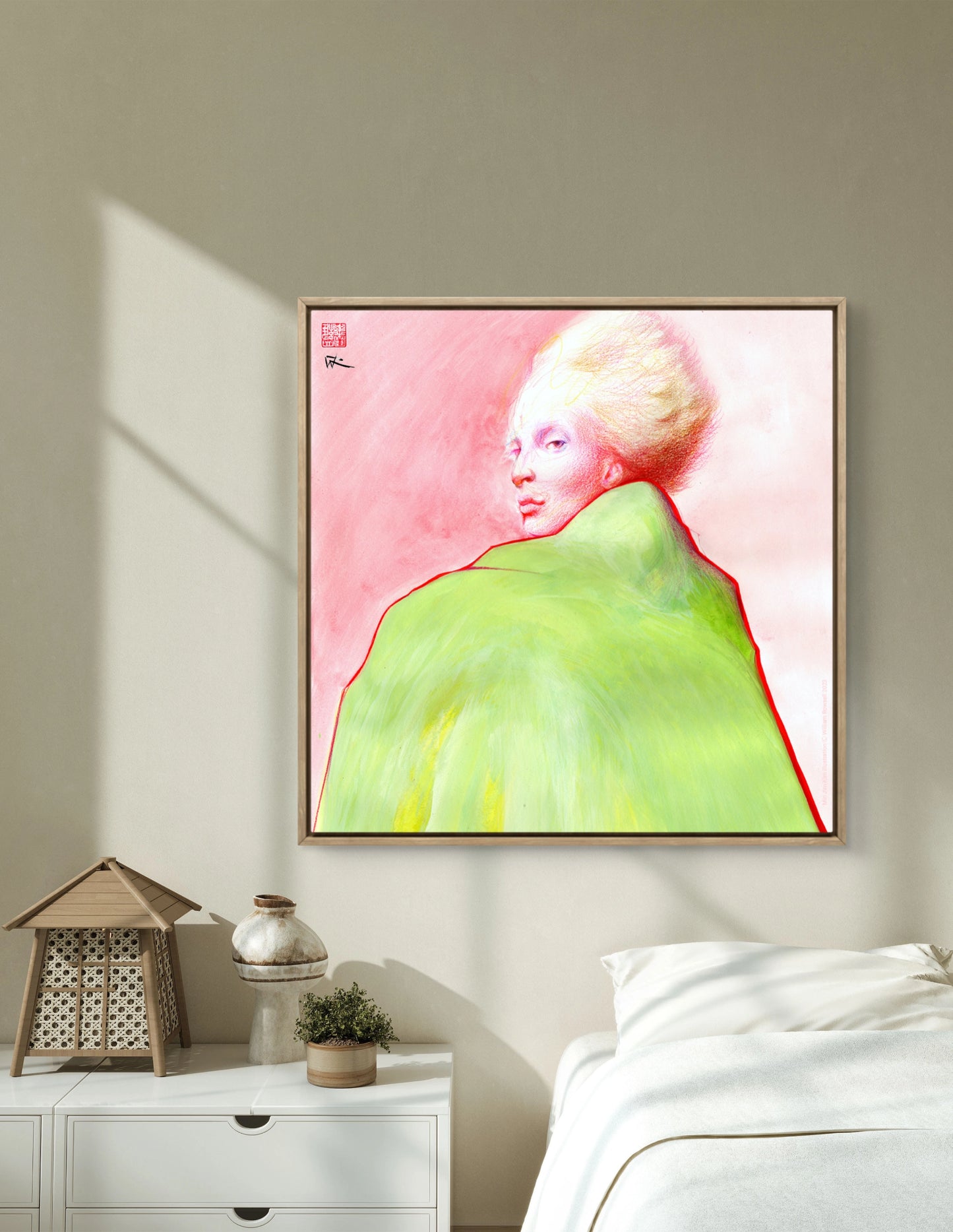 Min Ji Kim fashion - Canvas art print