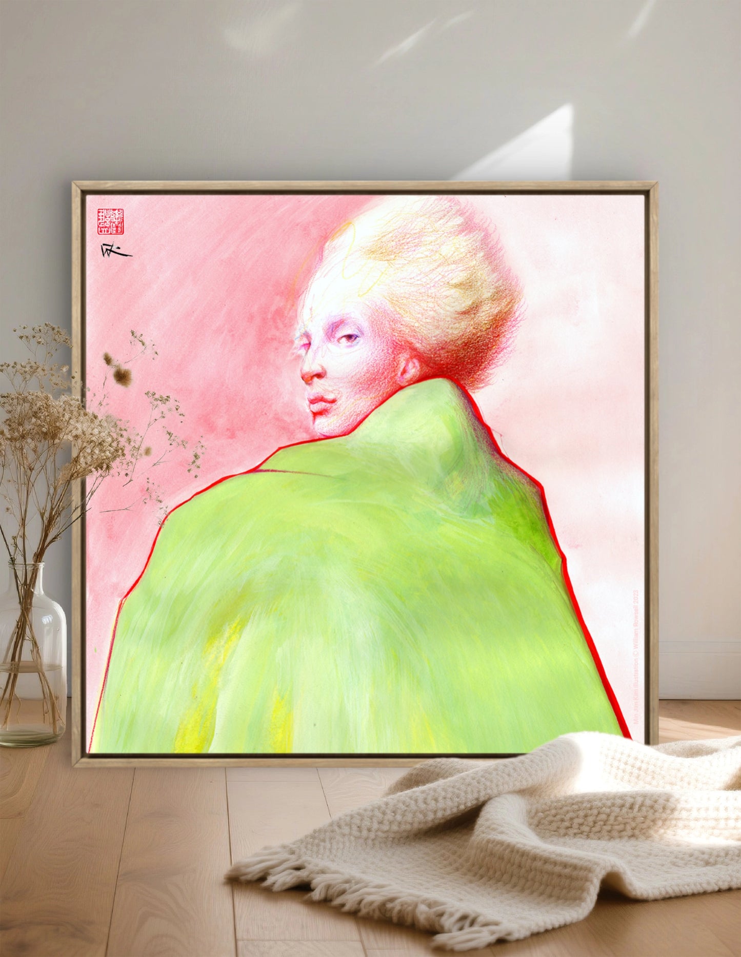 Min Ji Kim fashion - Canvas art print