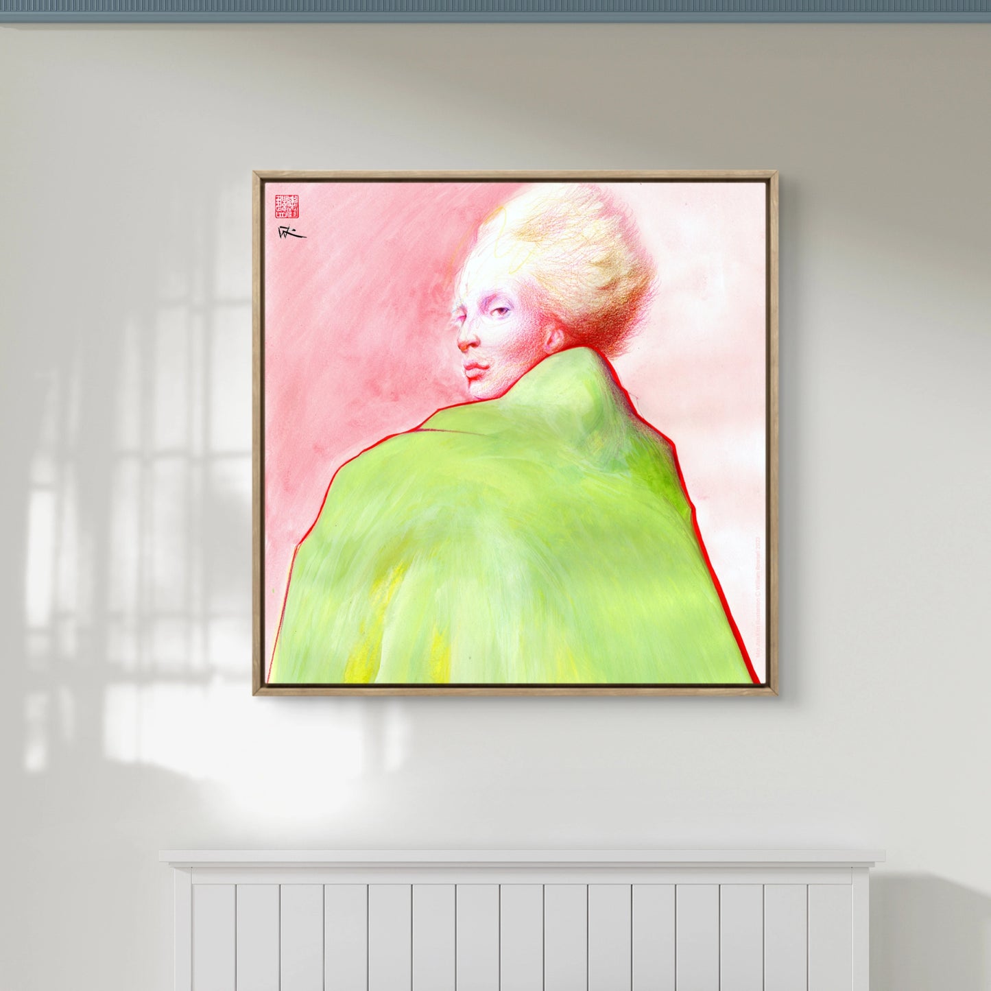 Min Ji Kim fashion - Canvas art print