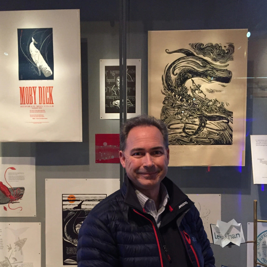 Moby Dick - Original limited edition relief print