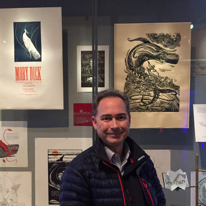 Moby Dick - Original limited edition relief print