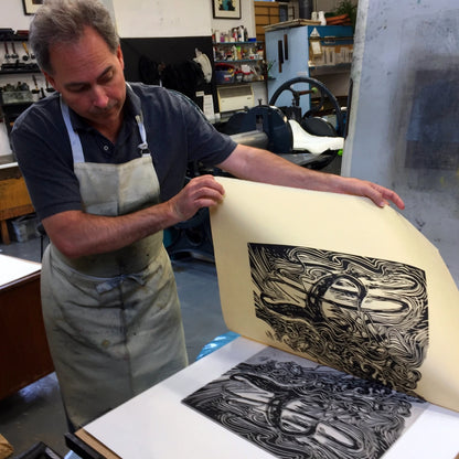 Moby Dick - Original limited edition relief print