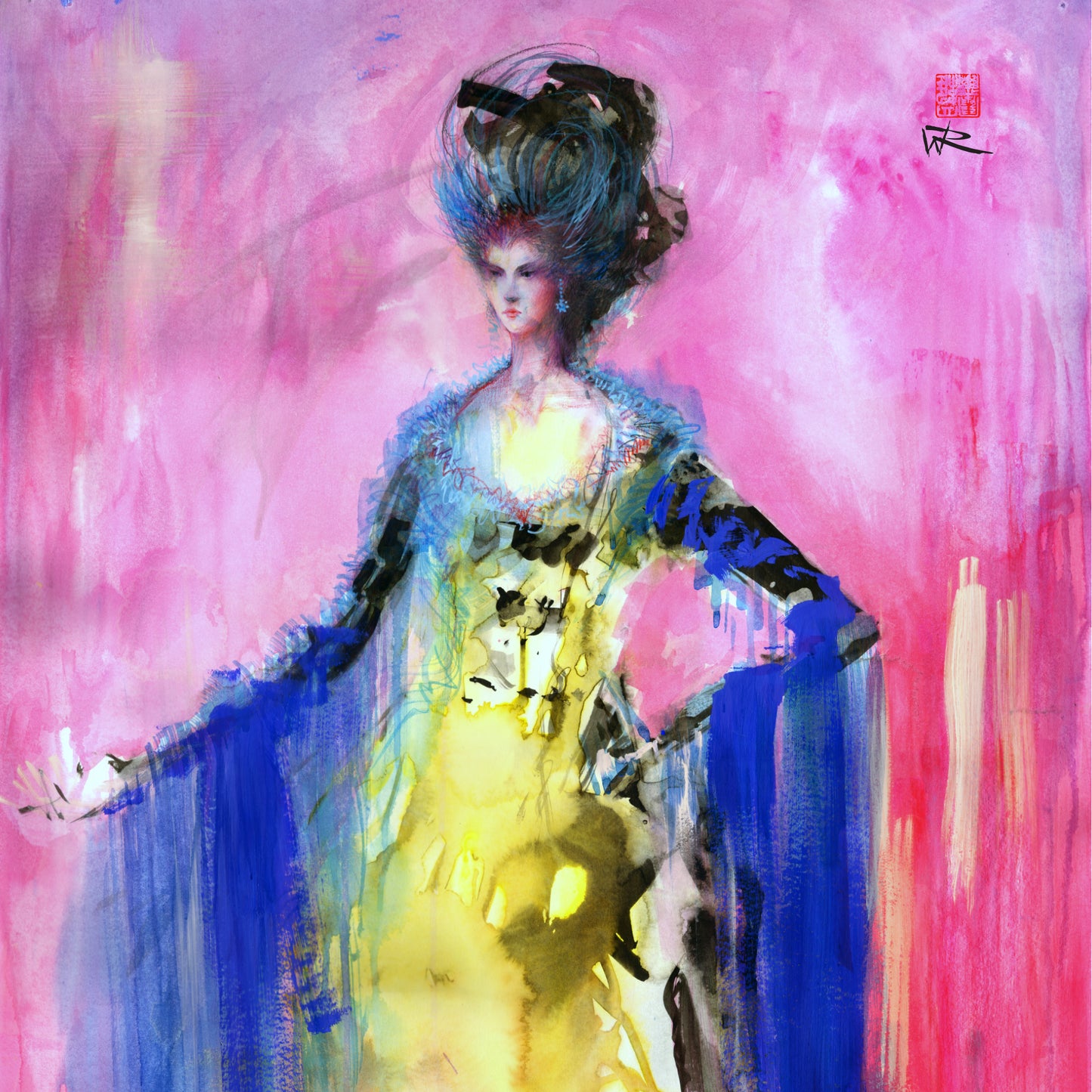 Madame de Pompadour - Canvas print