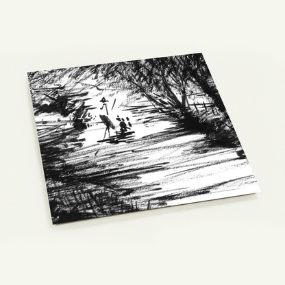Punting on the Cherwell behind botanic gardens - Pack of 10 Post Cards
