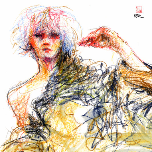 Reclining fashion - Canvas print