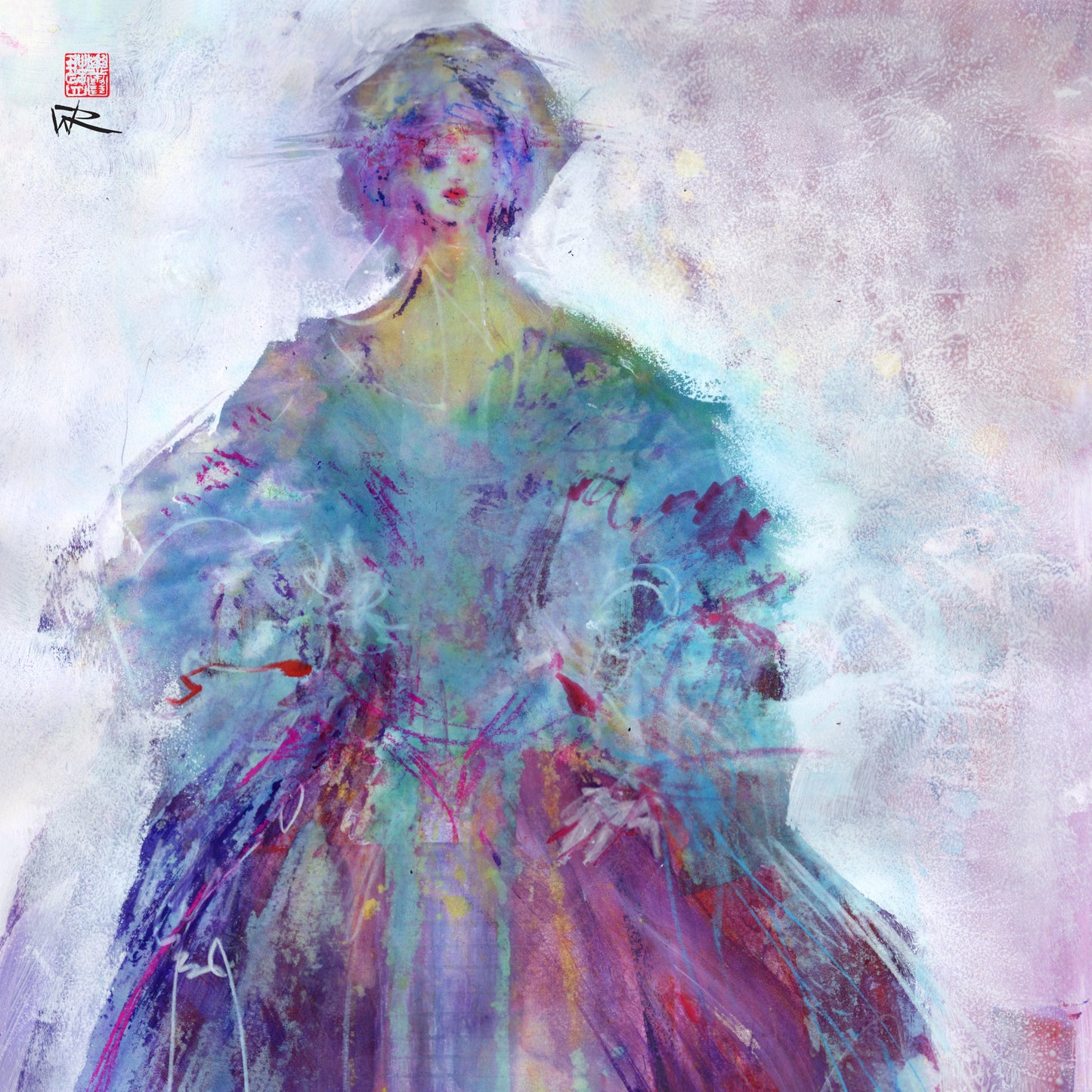 Robe de cour - canvas print