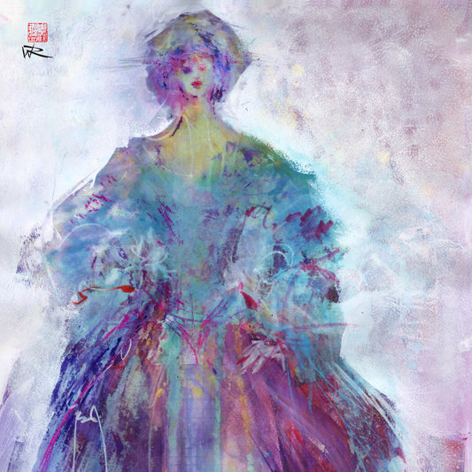 Robe de cour - canvas print