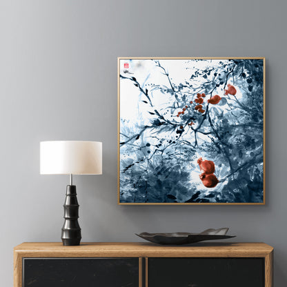 September rosehips - Canvas print