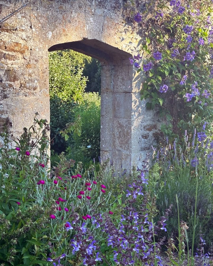Rousham kitchen garden - Original oil painting