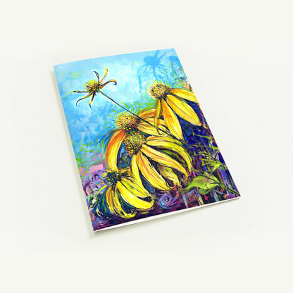 Rudbekias triptych 3 - Pack of 10 greeting cards