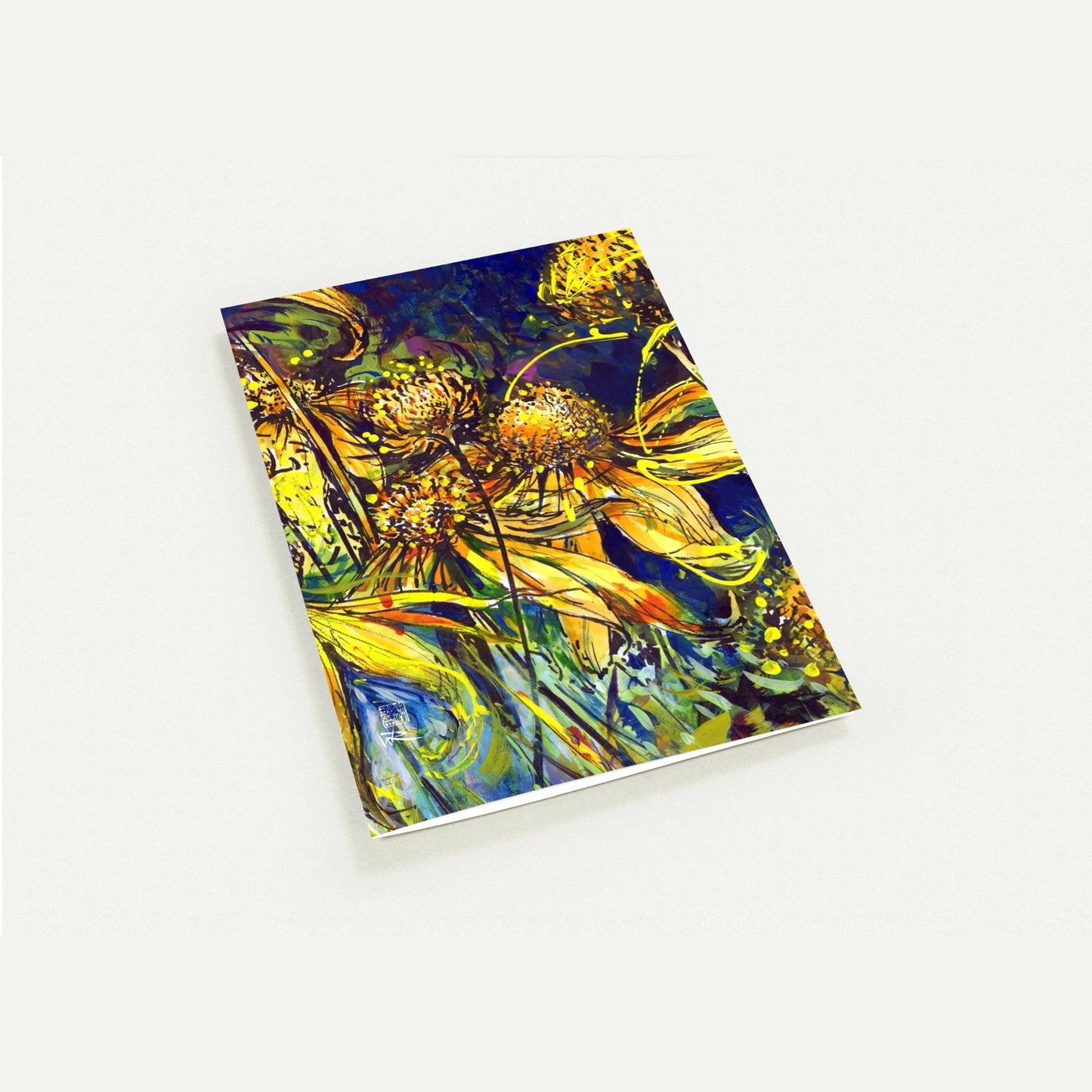 Rudbekias triptych 1 - Pack of 10 greeting cards