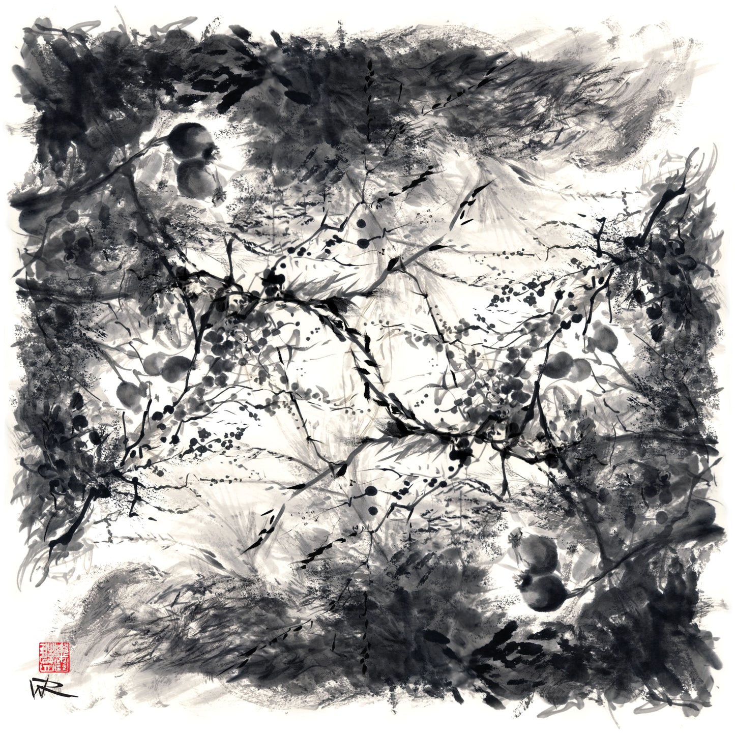 September Rose Hips Edition 1 - Scarf - 90 x 90 cm