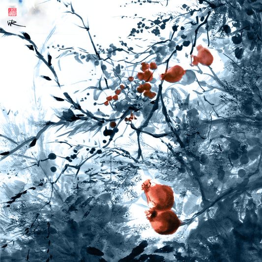 September rosehips - Canvas print