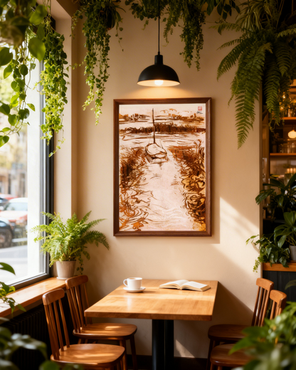 Stiffkey mooring edition 1 - Canvas art print