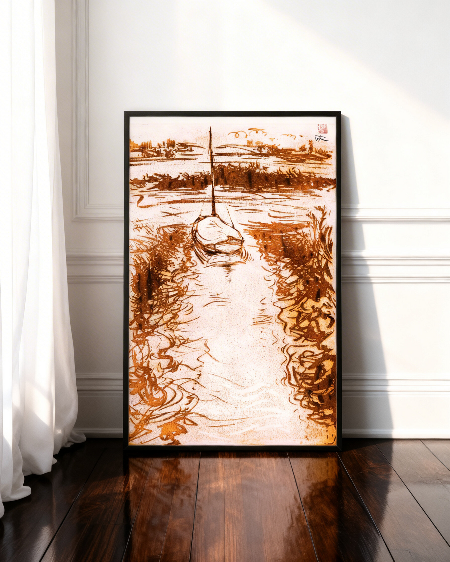 Stiffkey mooring edition 1 - Canvas art print