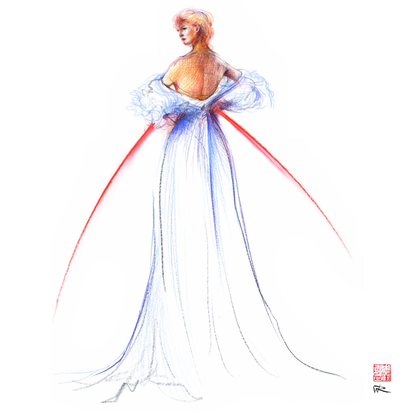 Thomas Jackson couture fashion - Paper print