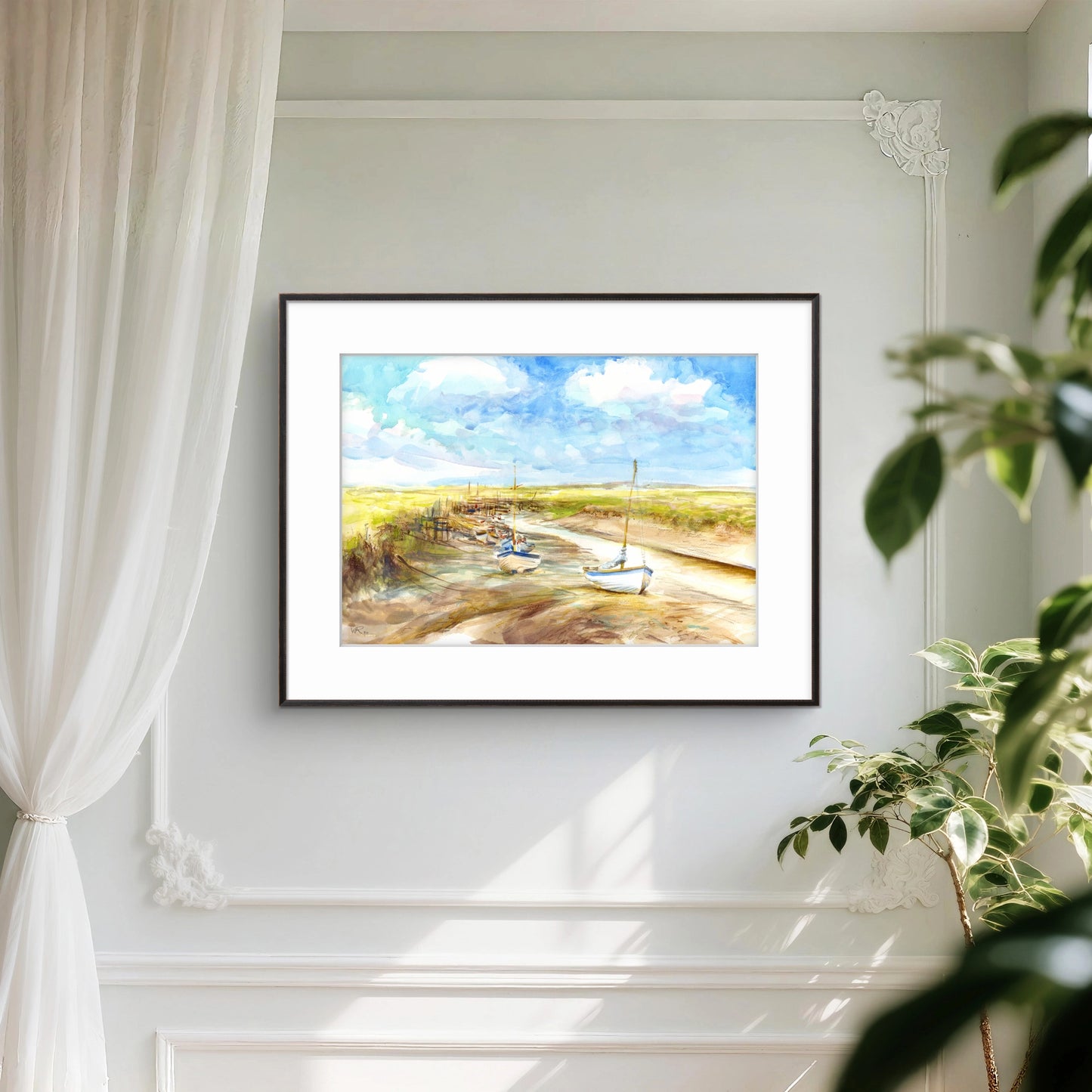 Tides out at Morston - Print on fine art paper