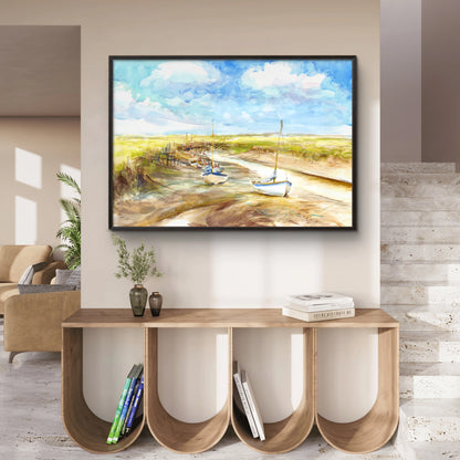 Tides out at Morston - Canvas art print