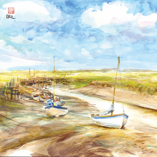 Tides out at Morston - Canvas art print