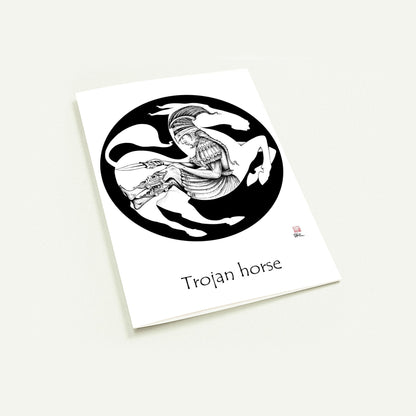 Trojan horse - Myths pack of 10 Greeting Cards