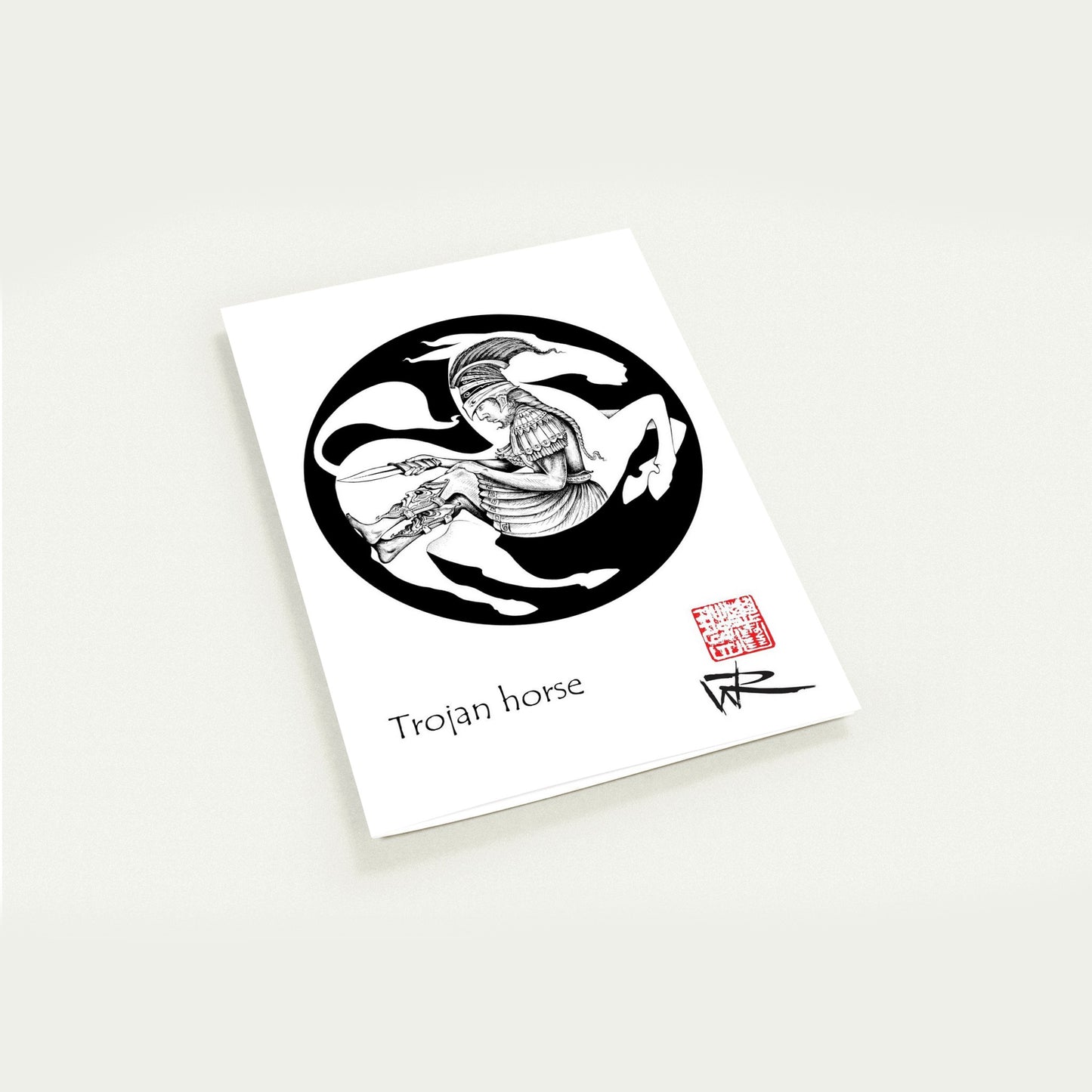 Trojan horse - Myths pack of 10 Greeting Cards